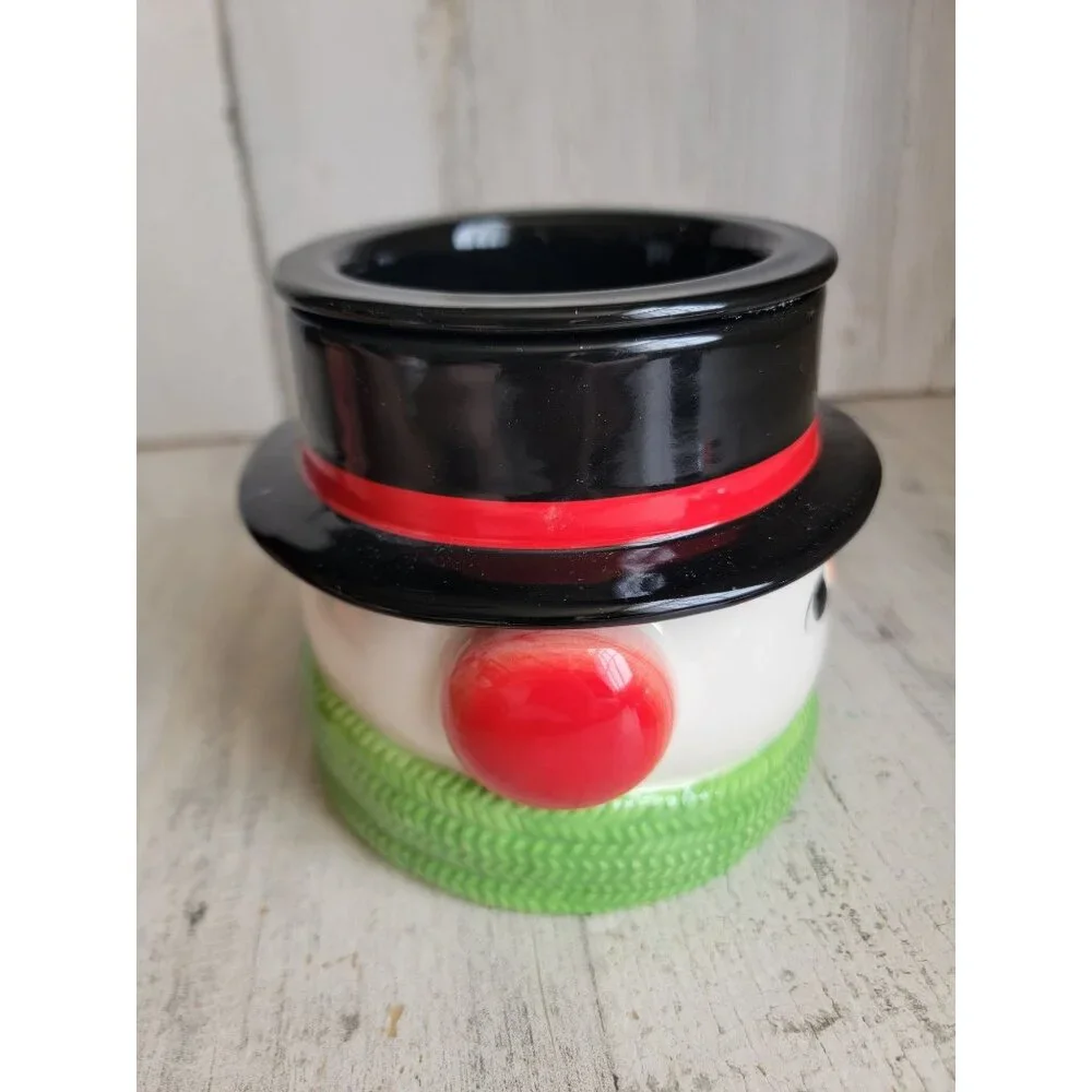 Hallmark two-piece dip Chiller snowman winking‎ Xmas